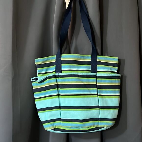 EUC Eddie Bauer Striped Diaper Bag – 100% Cotton - Picture 3 of 8